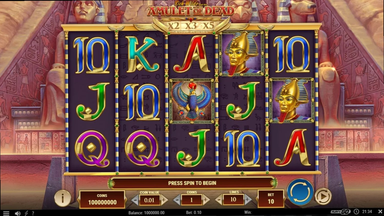 Rich Wilde and the Amulet of Dead von Play'n GO